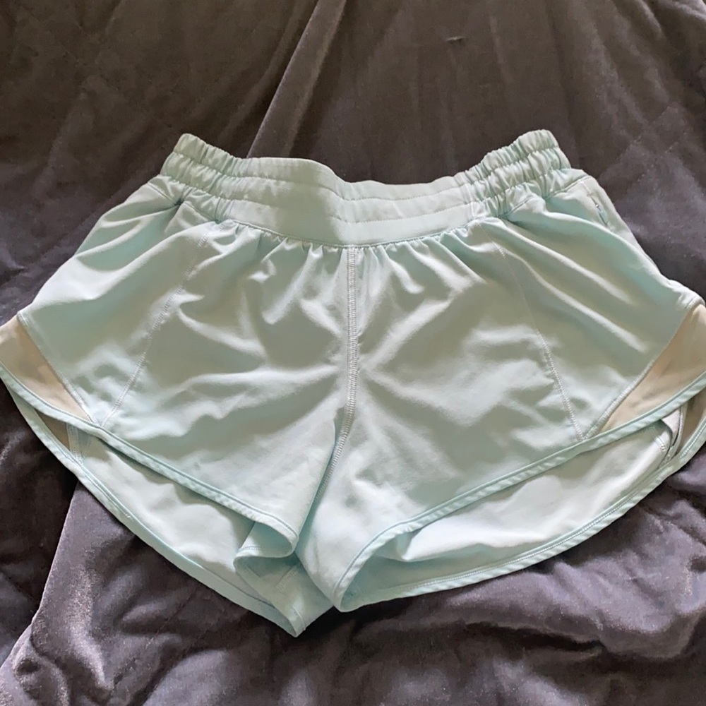 Hotty Hot Low-Rise Lined Shorts 2.5” Electric Turquoise